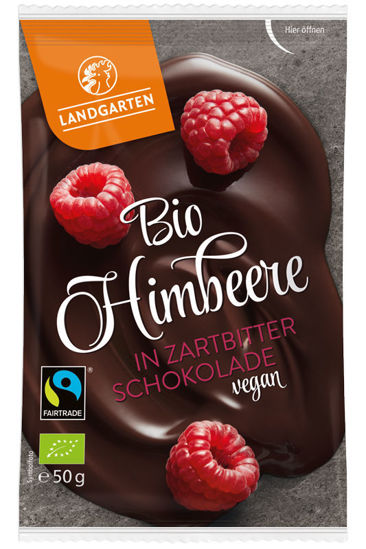 Bild von Bio Himbeere in Zartbitter-Schokolade
