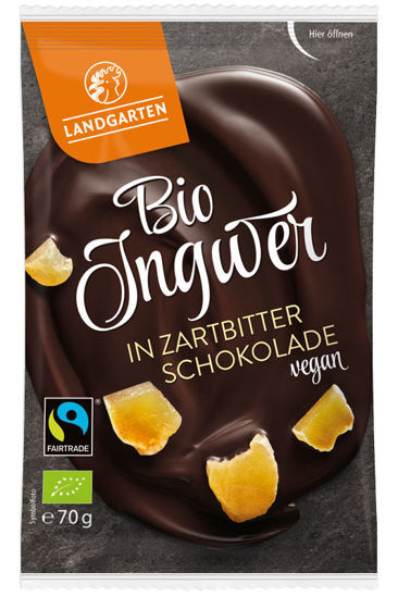 Bild von Bio Ingwer in Zartbitter-Schokolade