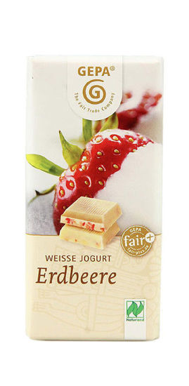 Bild von Bio Weiße Erdbeer Schokolade