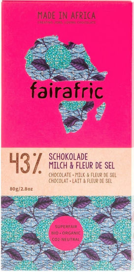 Bild von fairafric 43% Bio-Schokolade mit Milch und Fleur de Sel