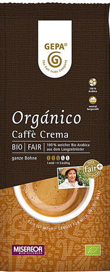 Bild von Bio Organico Caffè Crema 500g, Bohne