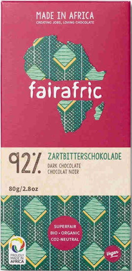 Bild von fairafric Bio-Zartbitterschokolade 92%