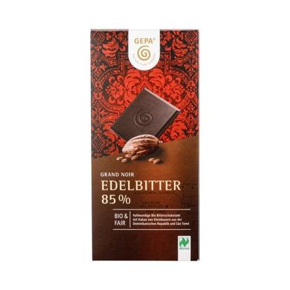 Bild von Bio Edelbitter Schokolade 85%