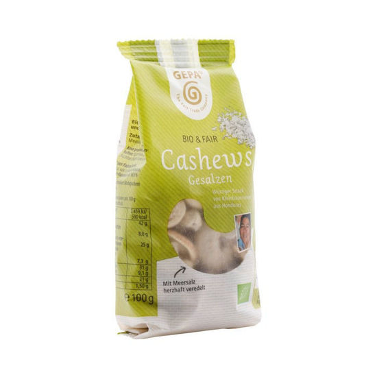 Bild von Bio-Cashews gesalzen