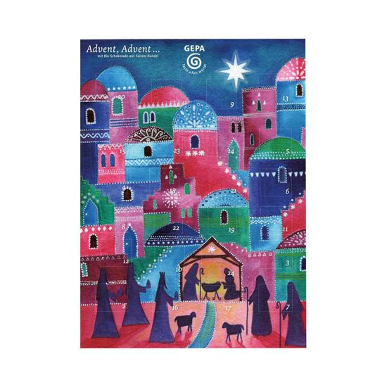 Bild von Adventskalender aus Bio-Vollmilchschokolade